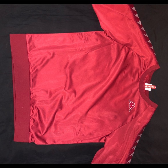 UNISEX Burgundy Long sleeve Kappa shirt/sweatshirt - Picture 4 of 4